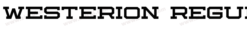 Westerion Regular字体转换 Westerion Regular字体转换